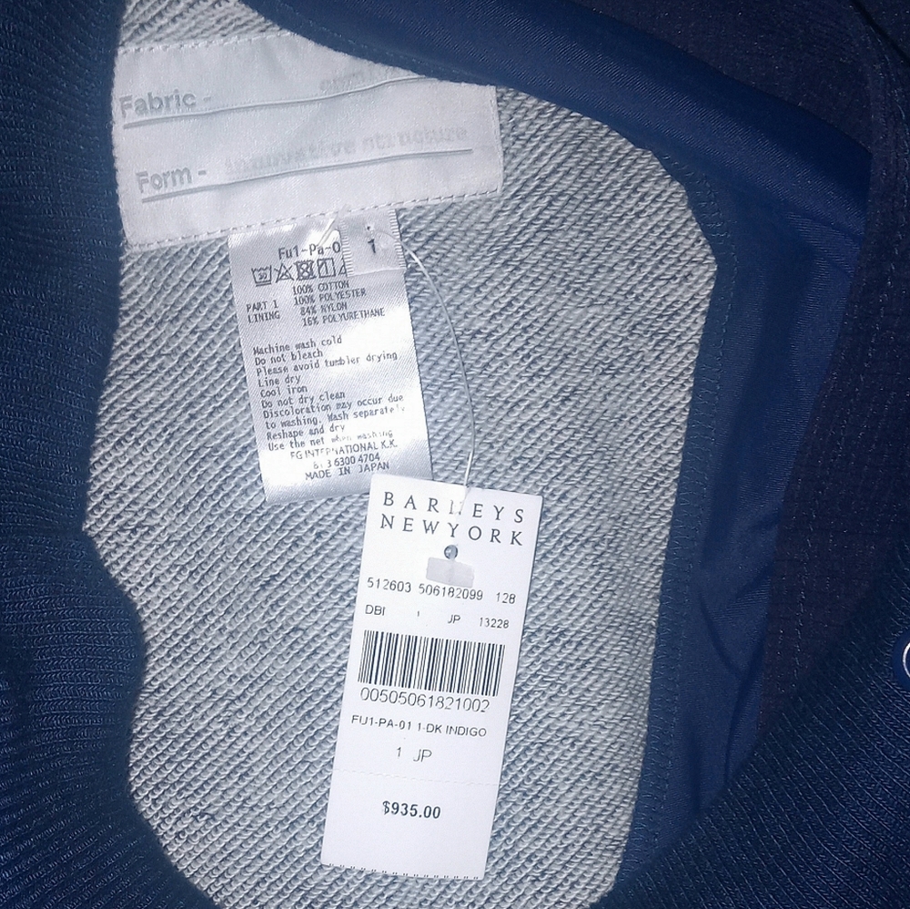 NEW RARE FUMITO GANRYU Sweat Pants/Skort in Navy Blue size 1 Japanese - Picture 7 of 13